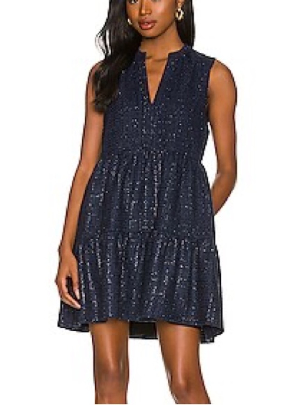Amanda Uprichard Rylee Dress in Midnight Boucle